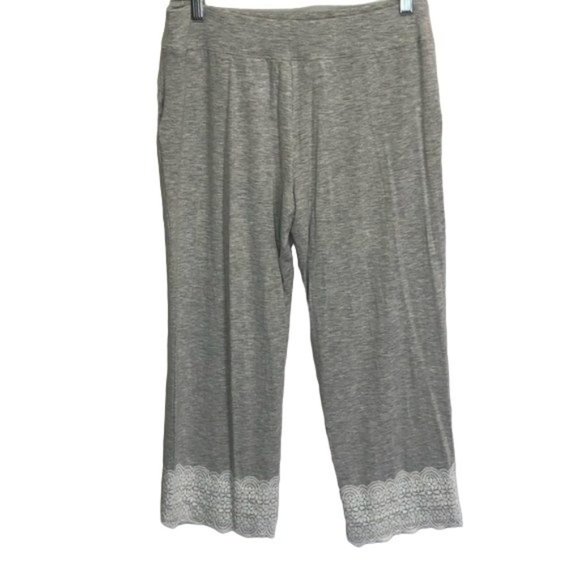 Charter Club Lace Trim Knit Pajamas Pant - Picture 3 of 8